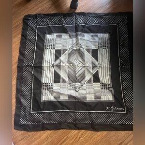 J.S GERMAIN Monochrome Checkered Scarf